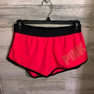 PINK Victoria’s Secret athletic shorts neon pink size XS GYM shorts workout wear